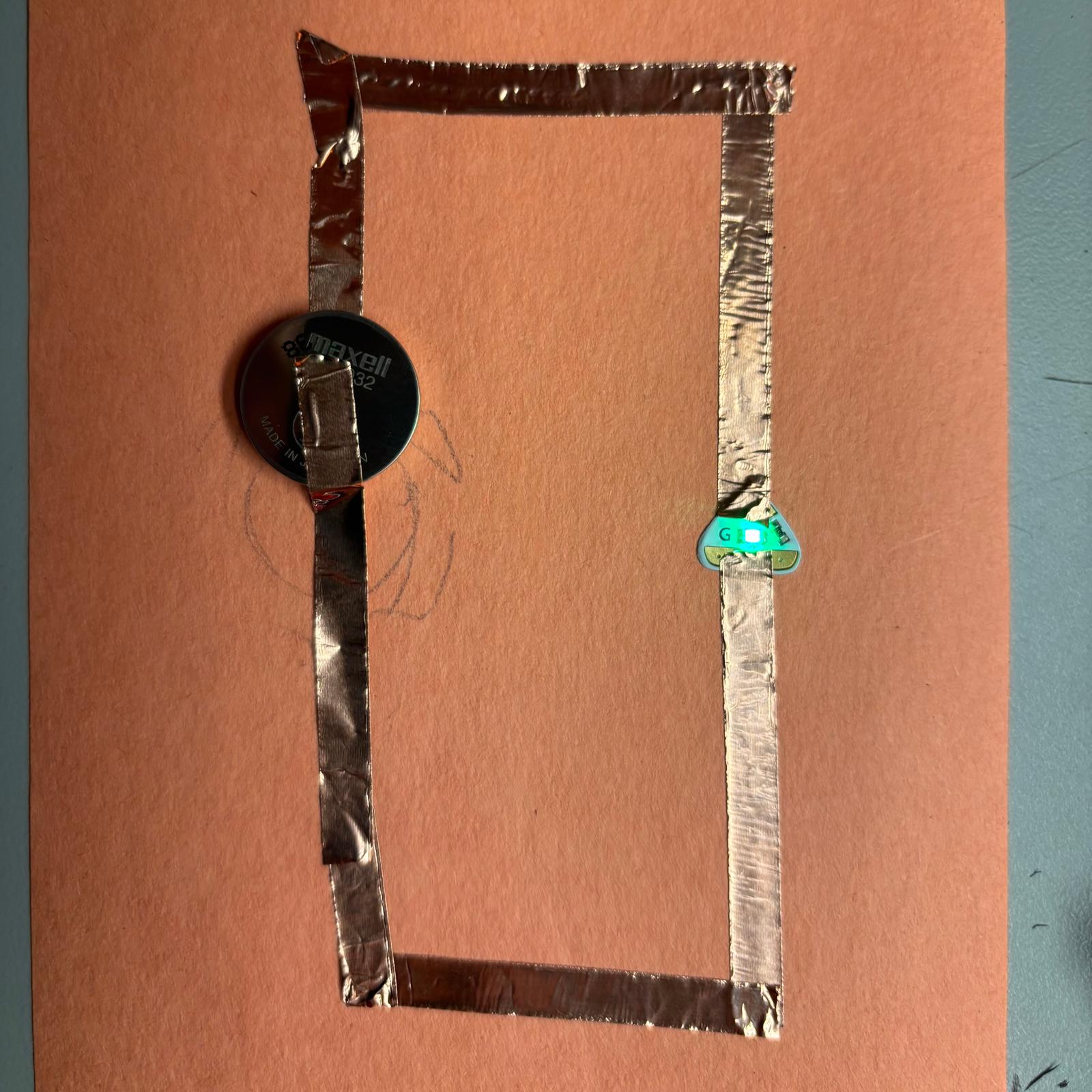 Completed 5th circuit, to test if the materials are working correctly