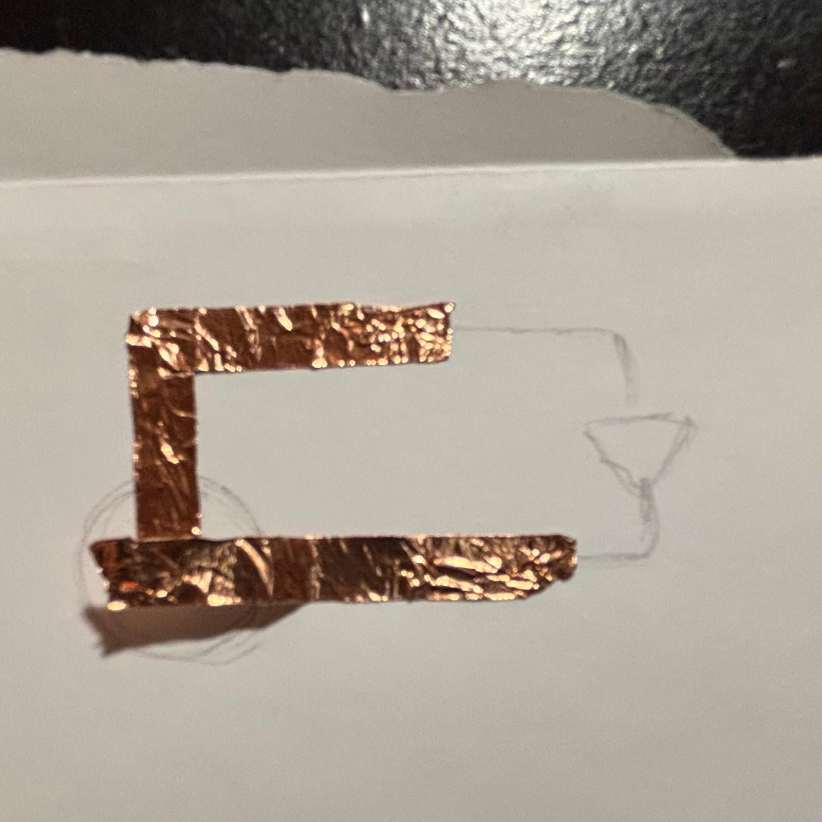 Step 3 of the 7th Circuit(place the copper tapes)