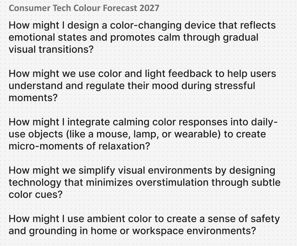 Brainstorming HMI statements for Category 1