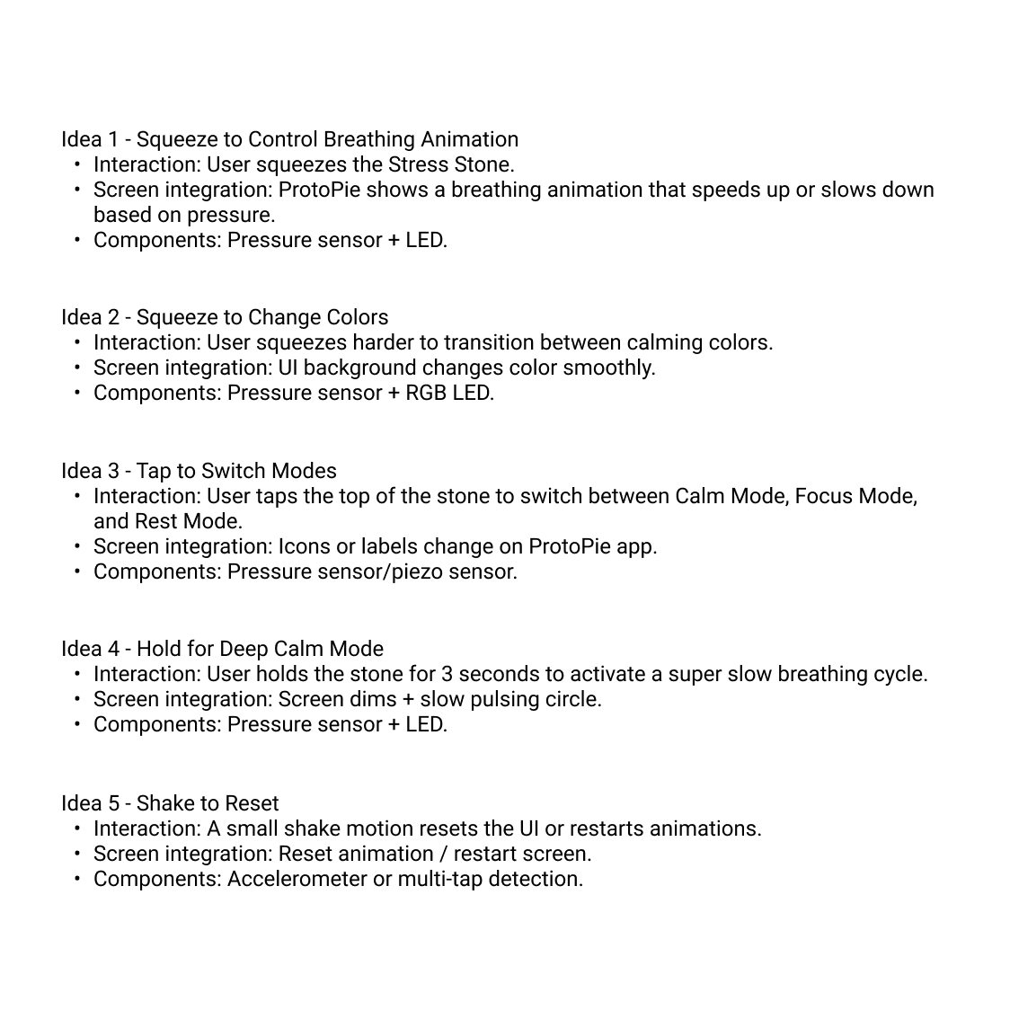 Initial Ideas of the Stress Stone